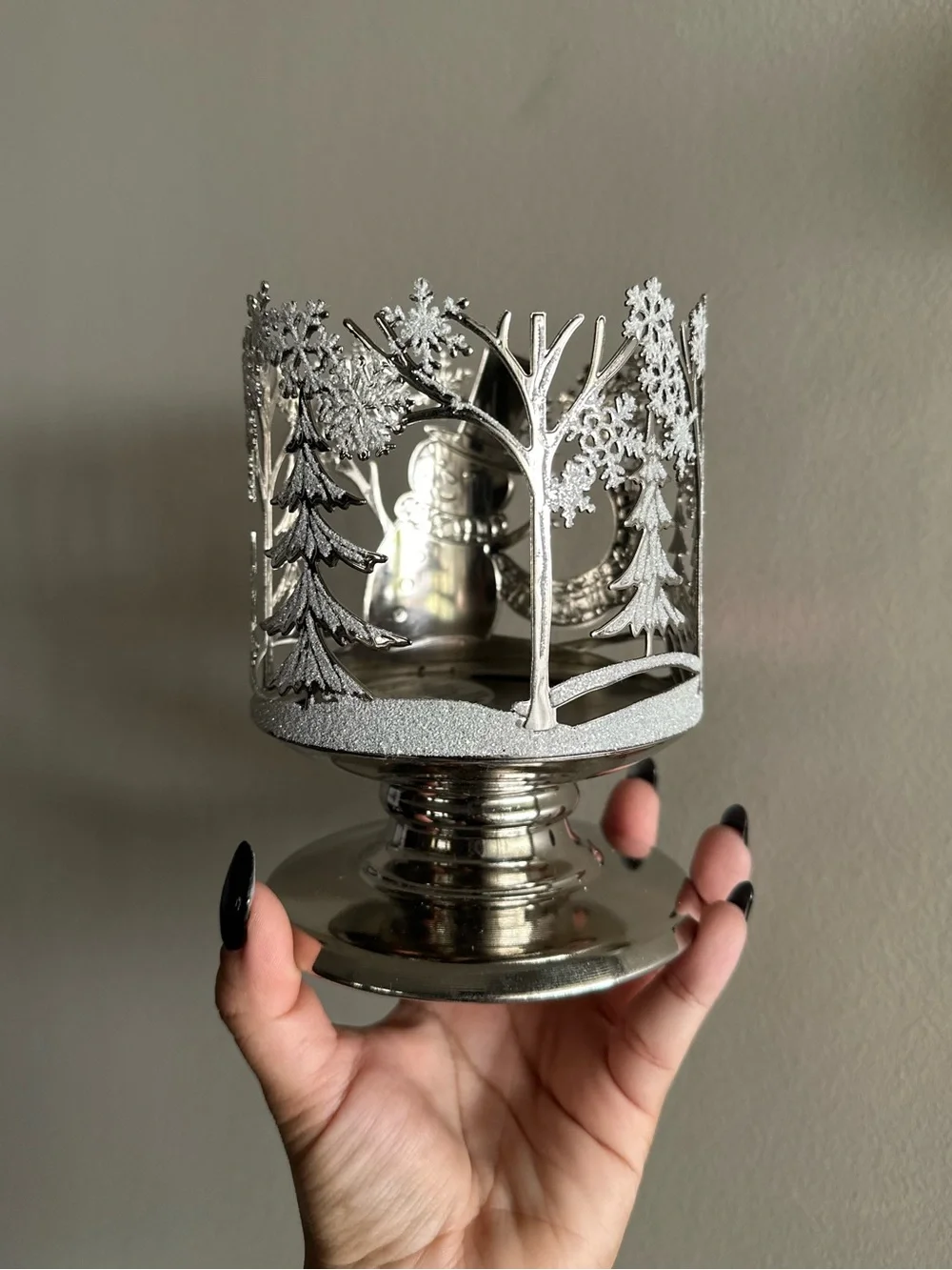 Bath and Body Works Snowman Candle Holder